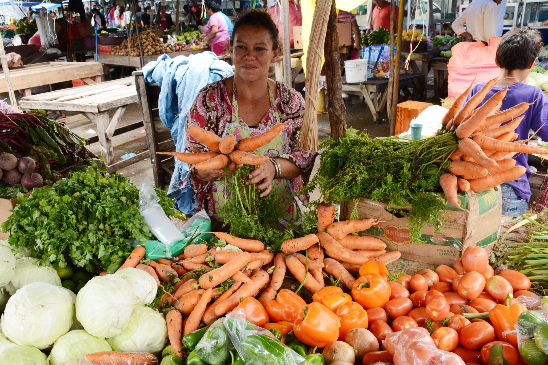 Compras en los mercados de Nicaragua